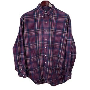 Ralph Lauren Blaire Heritage Flannel Mens L Plaid Long Sleeve Button Down Shirt